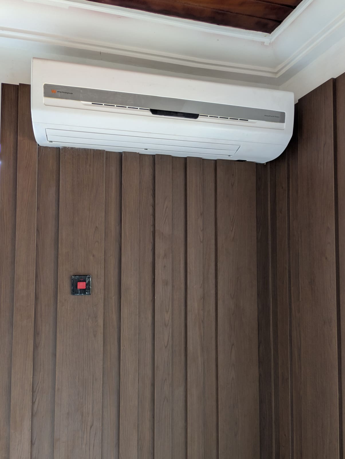 Slat wall paneling — detail