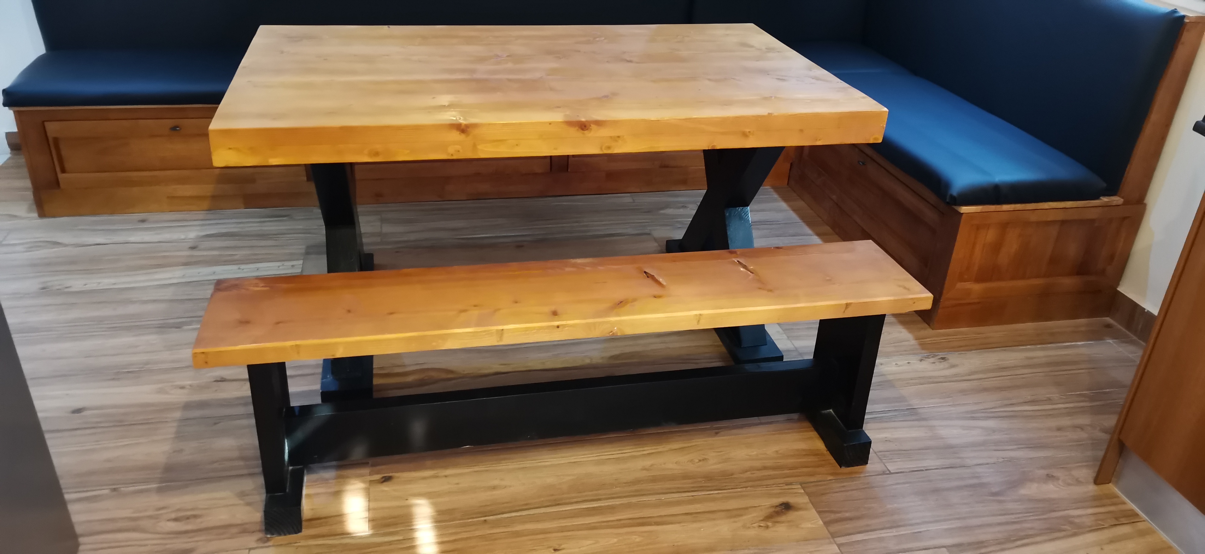 Golf Hills Estate — dining zone installed, angle view